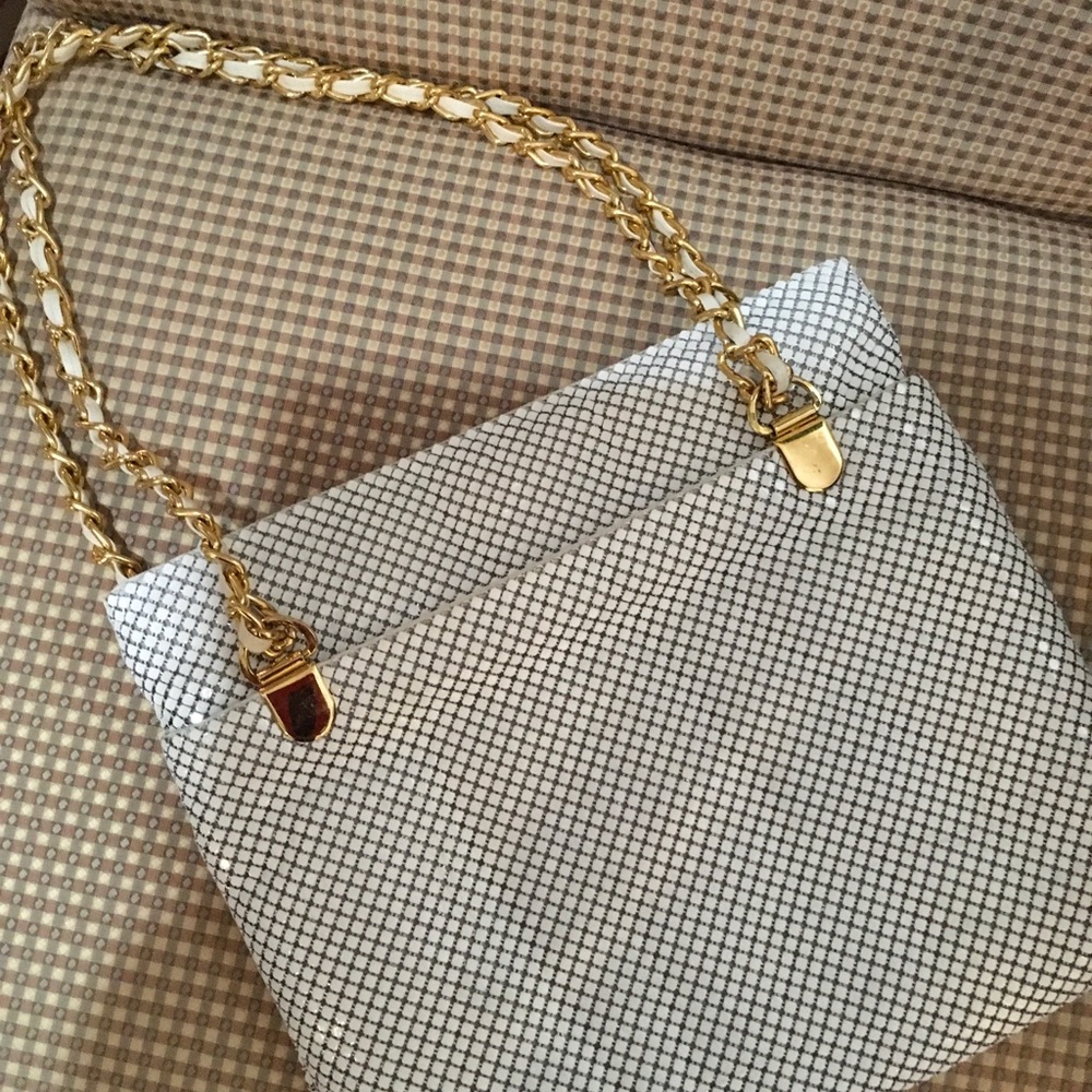 Lovely White Mesh Handbag